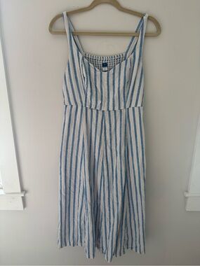 Old Navy Blue and White Striped Dress